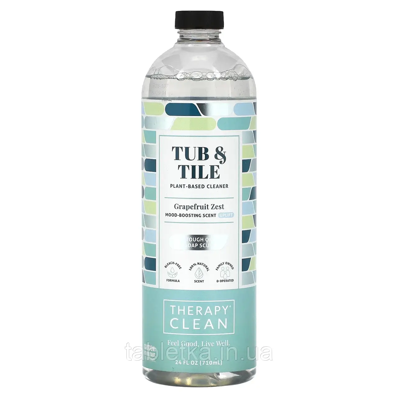 Therapy Clean, Tub&Tile, очисник на рослинній основі, з цедрою грейпфрута, 710 мл (24 рідк. унції)
