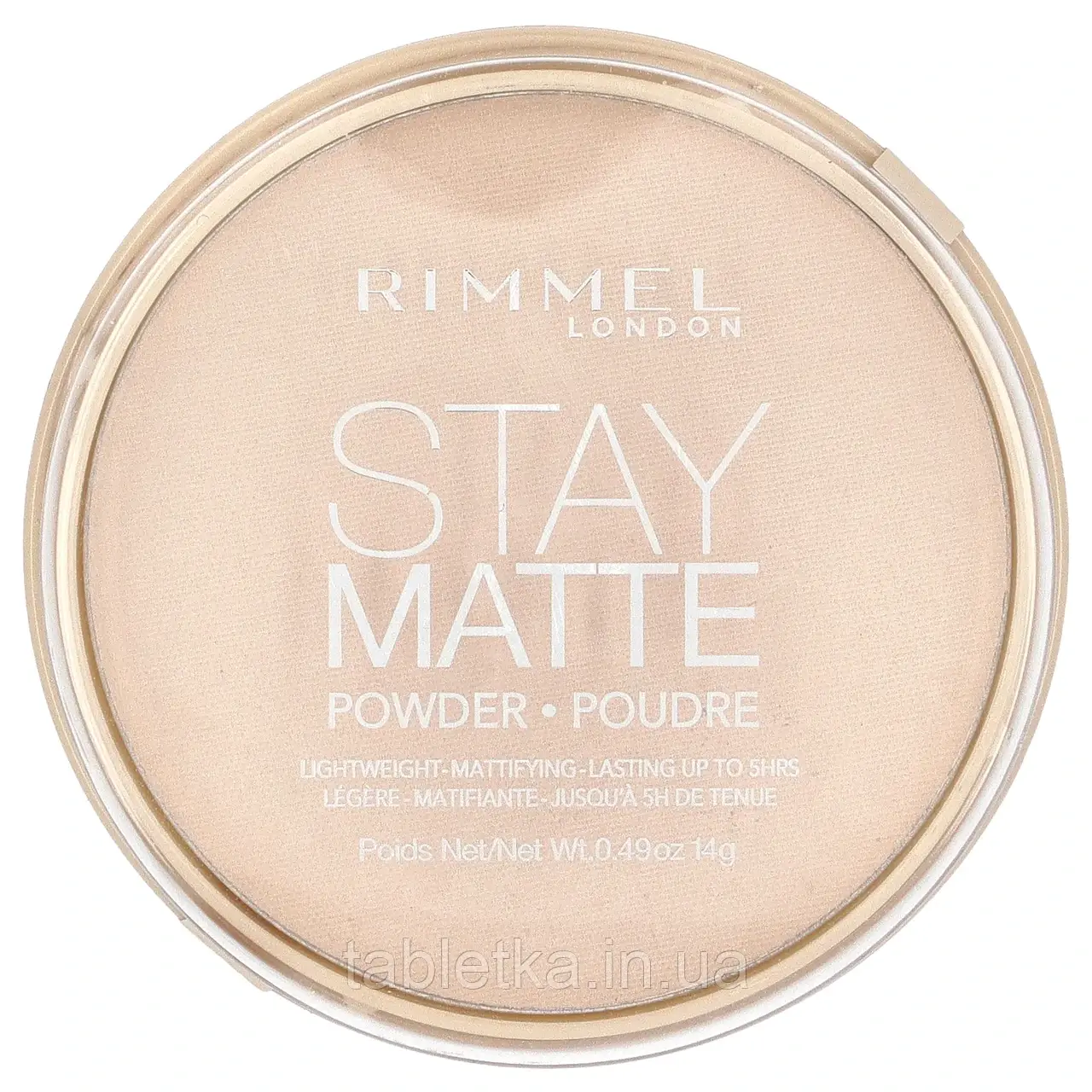 Rimmel London, Stay Matte, Lightweight Mattifying Powder, 011 Creamy Natural, 0.49 oz (14 g)