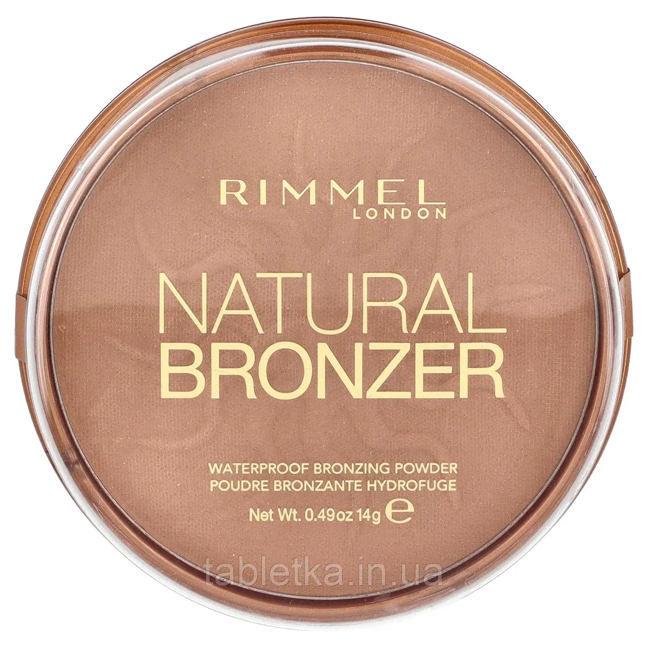Rimmel London, Natural Bronzer, Waterproof Bronzing Powder, 022 Sun Bronze, 0.49 oz (14 g)