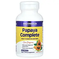 Enzymedica, Papaya Complete, папая та м'ята, 120 таблеток