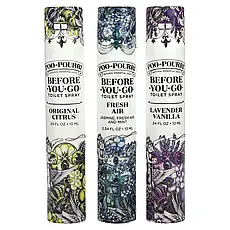 Poo-Pourri, On-The-Go, спреї для туалету Before-You-Go, Value Set, 3 різновиди спрею, по 10 мл (0,34 рідк. Унції), Київ