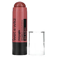 Wet n Wild, Megaglo, стик для макіяжу з вітаміном Е, рум'яна, Say It Ain't Rose, 6 г (0,21 унції) в Україні оригінал