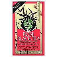 Triple Leaf Tea, чорний чай із трояндою, 20 чайних пакетиків, 30 г (1,06 унції) Дніпро