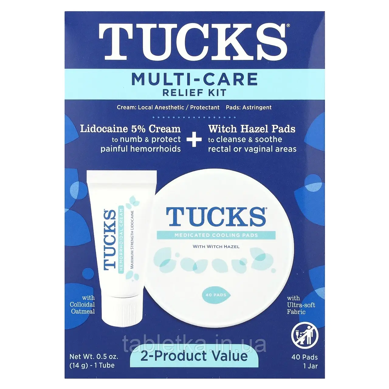 Tucks, Набір для полегшення догляду за шкірою, 1 шт.