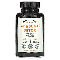 Crystal Star, засіб для детоксикації жирів і цукру, 60 вегетаріанських капсул