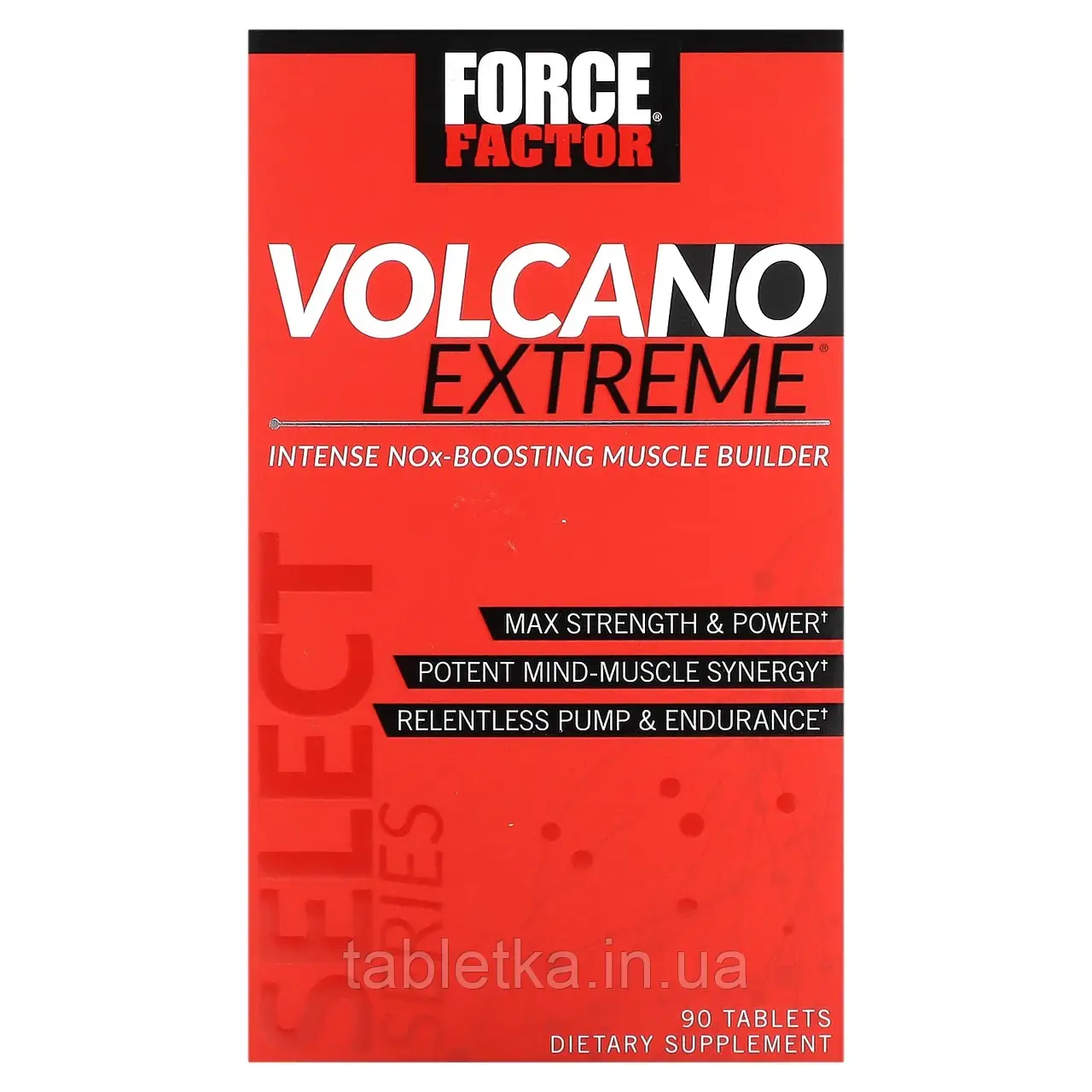 Force Factor, Volcano Extreme, засіб для інтенсивного нарощування м'язової маси, 90 таблеток Дніпр Дніпро