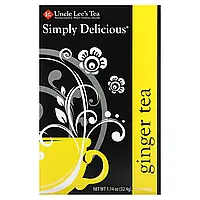 Uncle Lee's Tea, Simply Delicious, чай з імбиром, 18 чайних пакетиків, 32,4 г (1,14 унції) Дніпро
