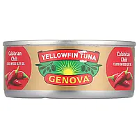 Genova, Жовтоперий тунець, оливкова олія зі смаком калабрійського чилі, 142 г (5 унцій)