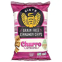 Siete, беззернові чипси з корицею, смужки, панчох, 142 г (5 унцій)