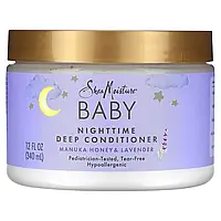 SheaMoisture, Baby, нічний кондиціонер, мед манука та лаванда, 340 мл (12 рідк. унц.)