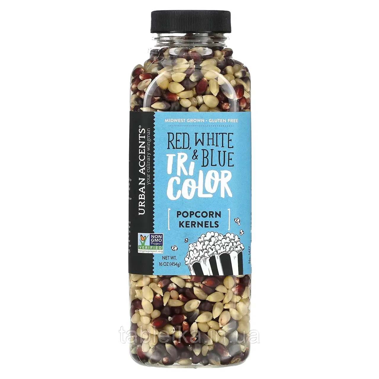 Urban Accents, Попкорн, червоний, білий і синій триколор, 454 г (16 унцій) Дніпр Дніпро