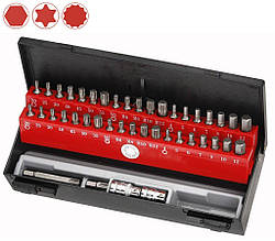 Набір насадок HEX, TORX, SPLINE 42 од Force 4421C F