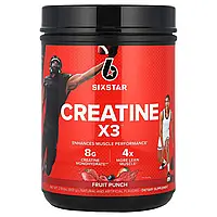 SIXSTAR, Creatine X3TM, фруктовий пунш, 993 г (2,19 фунта)