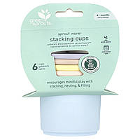 Green Sprouts, Sprout Ware®, склянки, від 6 місяців, різнобарвні, 6 склянок