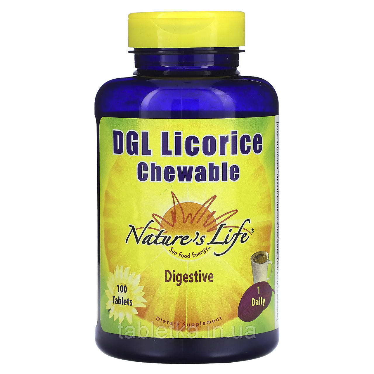 Nature's Life, DGL Licorice, жувальні таблетки, 100 таблеток Дніпро