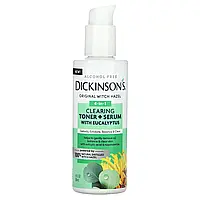 Dickinson Brands, Original Witch Hazel, очисний тонік 4 в 1 і сироватка з евкаліптом, без спирту, 118 мл (4
