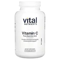 Vital Nutrients, чиста аскорбінова кислота з вітаміном C, 220 веганських капсул Дніпро