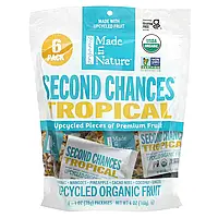 Made in Nature, Second Chances Tropical, перероблені органічні фрукти, 6 пакетиків по 28 г (1 унція)