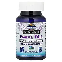 Garden of Life, суцільнохарчовий магній Формула, пренатальна ДГК, 30 м'яких таблеток