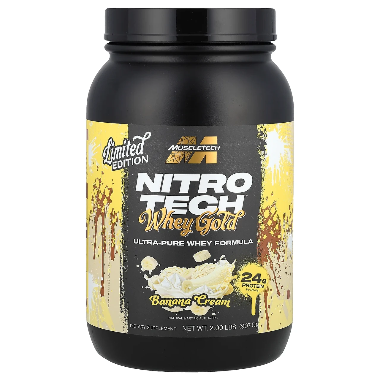 MuscleTech, Nitro Tech® Whey Gold, банановий крем, 907 г (2 фунти), Київ, фото 1