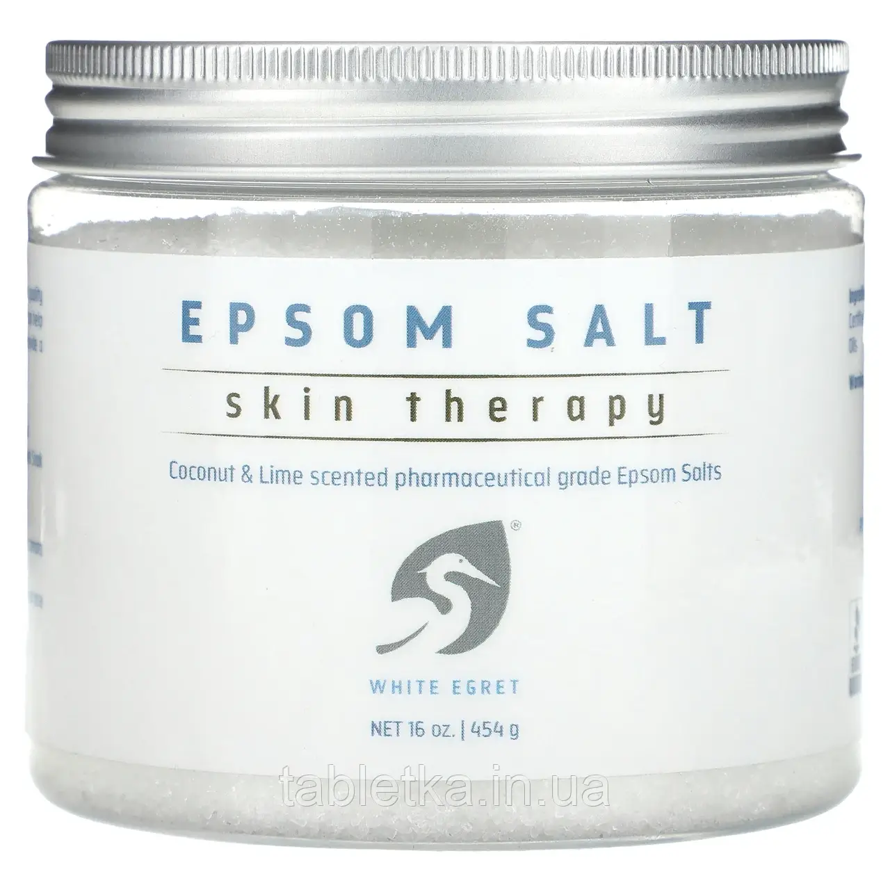 White Egret Personal Care, англійська сіль, Skin Therapy, кокос і лайм, 454 г (16 унцій) Дніпро