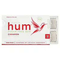 Stevita, Hum®, жувальна гумка без цукру, кориця, 12 шт.
