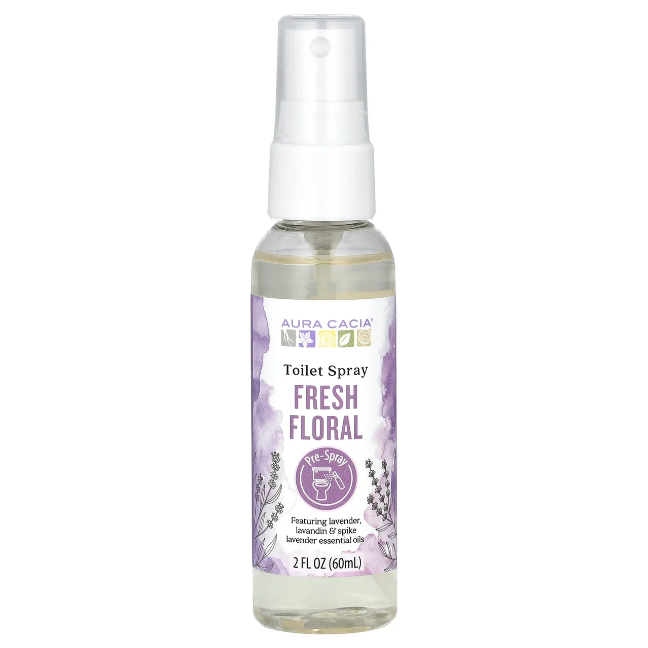 Aura Cacia, спрей-освіжувач для туалету, квіткова свіжість, 60 мл (2 рідк. унції) Київ, Київ