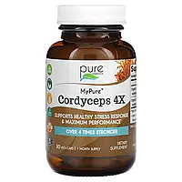 Pure Essence, MyPure, Cordyceps 4X, 30 Vegi-Caps Днепр Дніпро