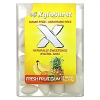 Xyloburst, ксилітолова камедь, свіжі фрукти, 25 шт., 37,5 г (1,33 унції) Дніпро