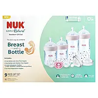 NUK, Simply Natural Bottle with SafeTemp, подарунковий набір для новонароджених, від 0 місяців, 9 шт. Дніпро