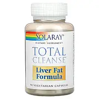 Solaray, Total Cleanse, склад для печінки, жир, 90 вегетаріанських капсул Дніпр