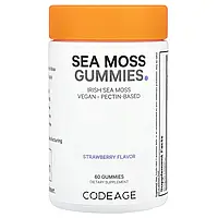 Codeage, Жувальні мармеладки з морським мохом, полуниця, 60 жувальних таблеток