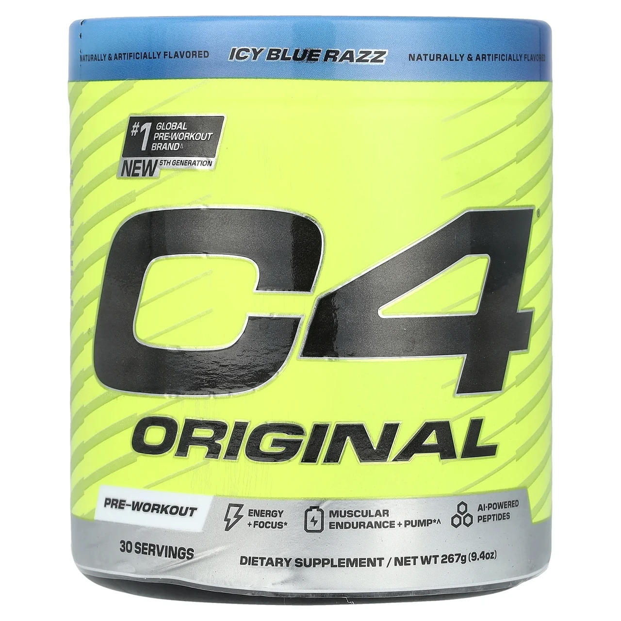 Cellucor, C4 Original, передтренувальна домішка, крижана блакитна троянда, 267 унцій (9,4 унції) Київ, Київ