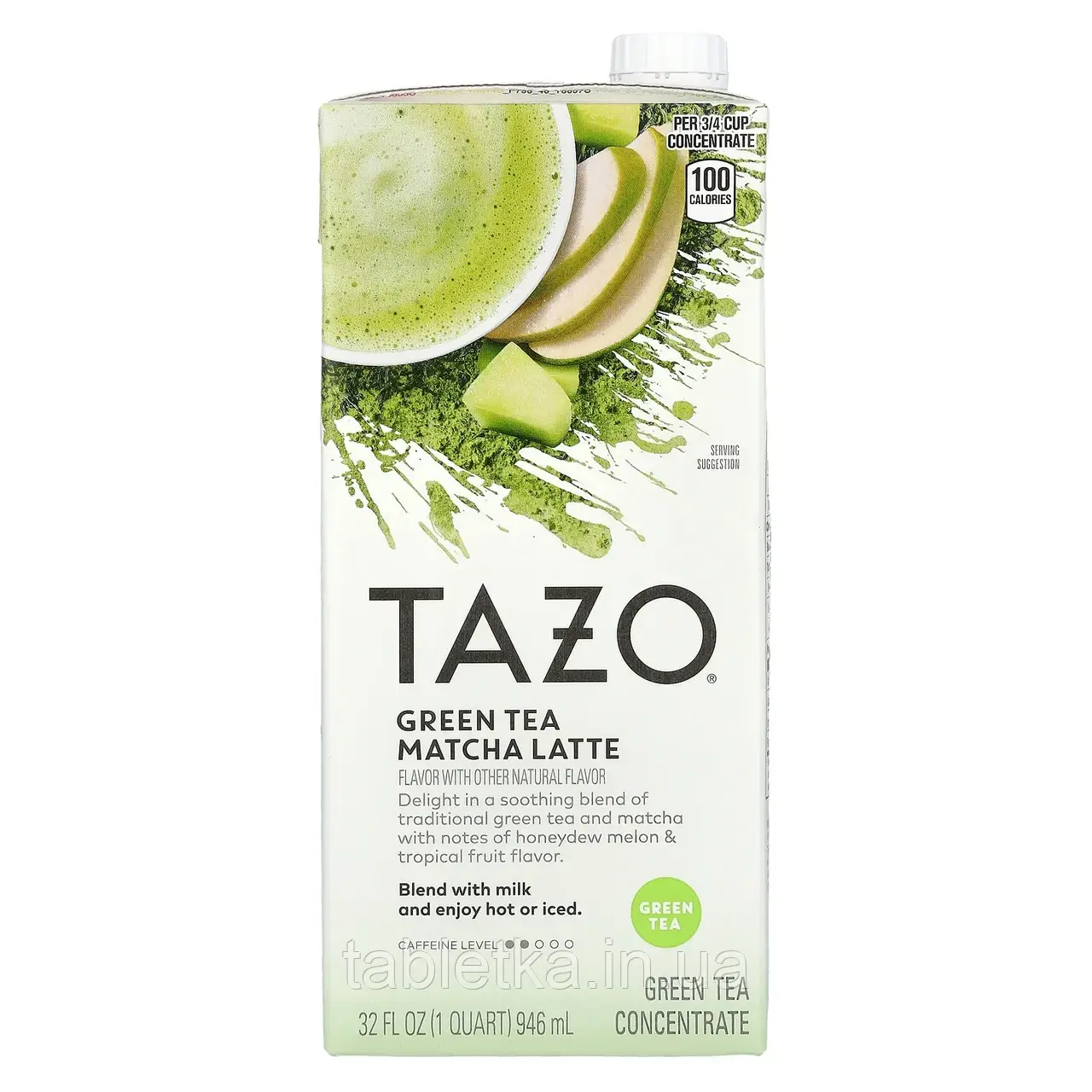 TAZO, Green Tea Matcha Latte, концентрат зеленого чаю, 946 мл (32 рідк. унц.)