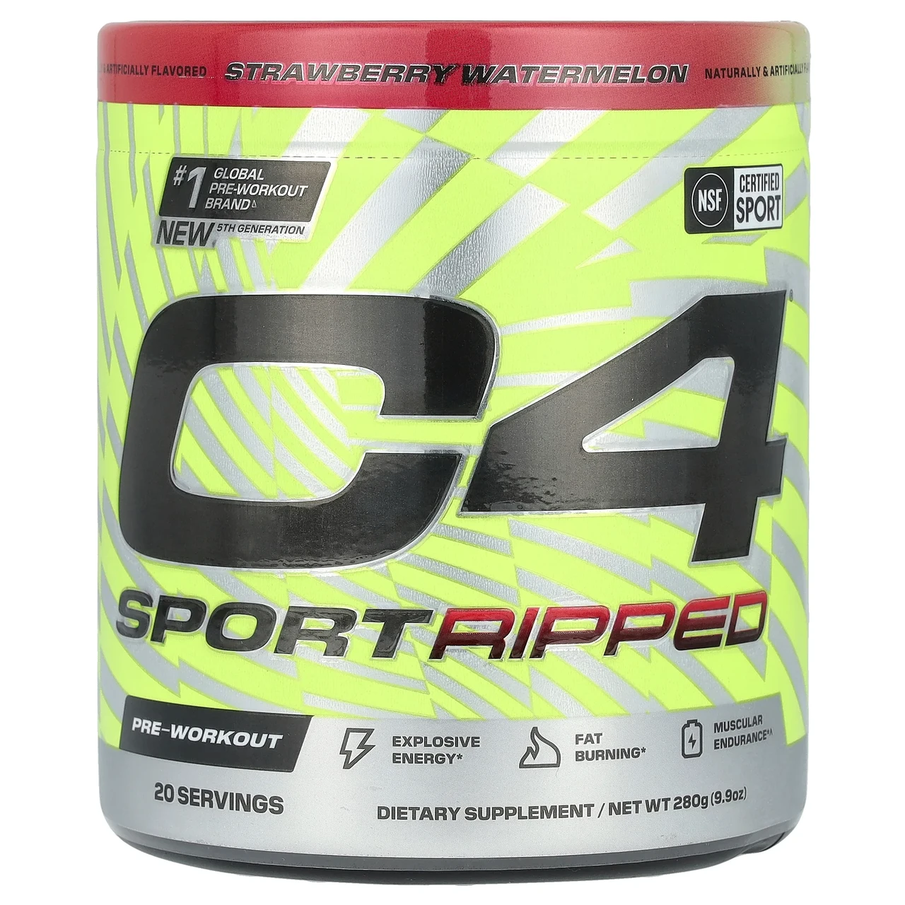 Cellucor, C4 Sport Ripped, Pre-Workout, Strawberry Watermelon, 9.9 oz (280 g) Киев, Київ