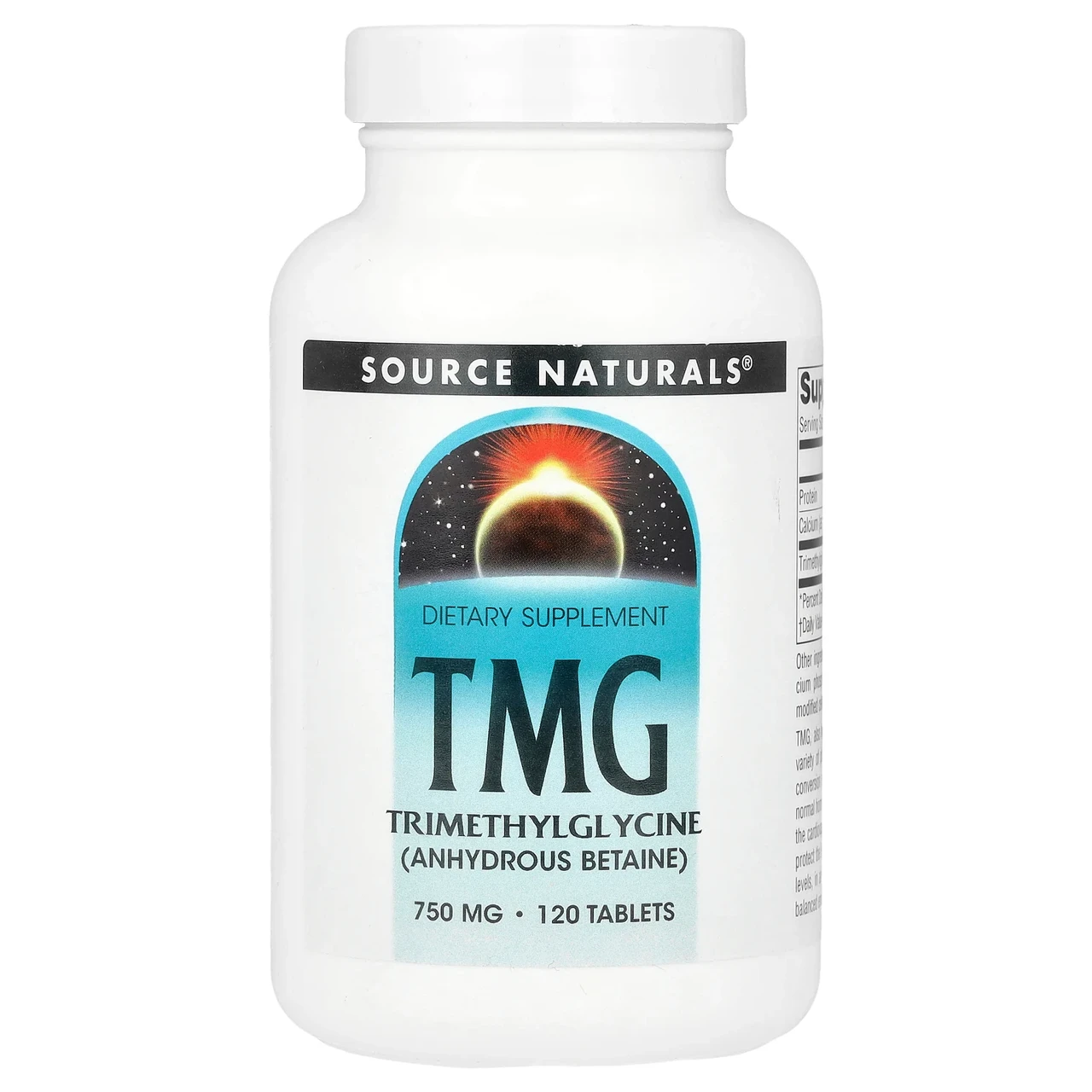 Source Naturals, TMG, 750 мг, 120 таблеток, Київ, фото 1