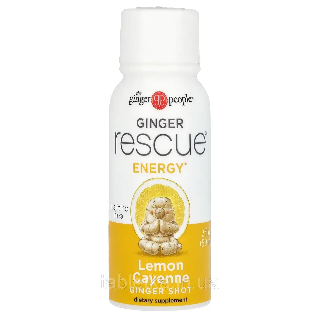 The Ginger People, Ginger Rescue Shot, каєнський лимон, 59 мл (2 рідк. унц.)