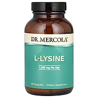 Dr. Mercola, L-лізин, 1500 мг, 90 капсул