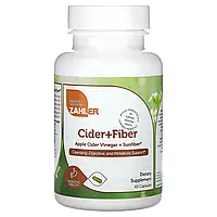 Zahler, яблучний оцет + Sunfiber, 60 капсул