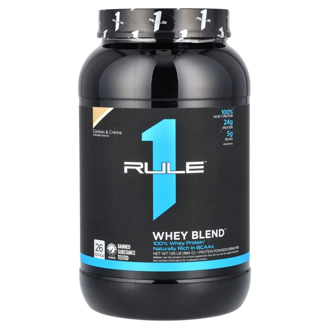 Rule One Proteins, Whey Blend, протеїнова суміш для приготування напою, печиво та крем, 884 г (1,95 фунта), Київ