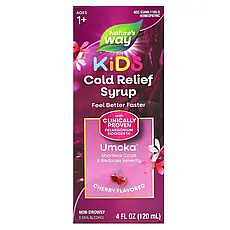 Nature's Way, Umcka, ColdCare, для детей 6 років і старше, вишневий смак, 120 мл (4 рідк. унції), Київ