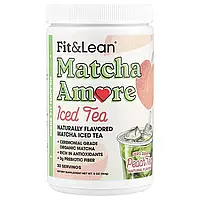 Fit & Lean, Чай з льодом Matcha Amore, персиковий чай, 141 г (5 унцій)
