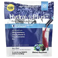 Hydralyte Plus +, порошок із шипучим електролітом, ягідний смак, 20 пакетиків по 9 г (0,31 унції)