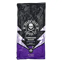 Death Wish Coffee, The World's Strongest Coffee, цільні зерна, обсмажування еспресо, темний, 396 г (14 унцій) Дніпро