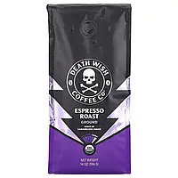 Death Wish Coffee, Найміцніша у світі кава, мелена, обсмажування еспресо, темна, 396 г (14 унцій) Дніпро
