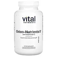 Vital Nutrients, Osteo-Nutrients II з вітаміном K2-7, 240 вегетаріанських капсул Дніпро