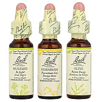 Bach, Original Flower Remedies, набір для підтримки психічної енергії, емоційні зльоти та падіння, 3