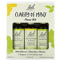 Bach, Clarity of Mind Focus Kit, 3 Droppers, 0.7 fl oz (20 ml) Each Днепр