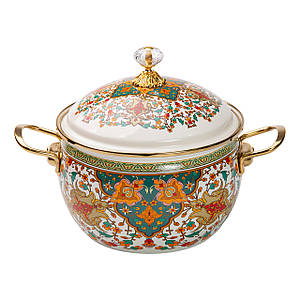 Емальована каструля на 4 л у східному стилі