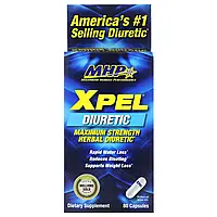 MHP, XPEL, Maximum Strength Herbal Diuretic, 80 Capsules Днепр Дніпро